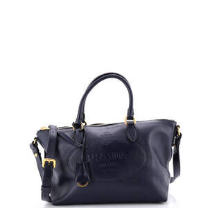 Prada Embossed Logo Convertible Tote #244826P10B
